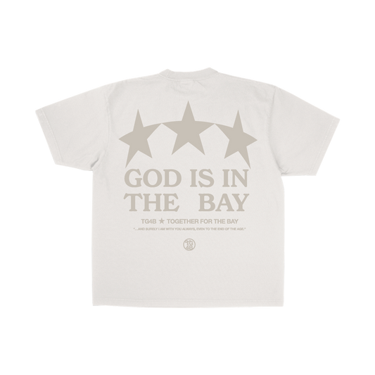 TG4B 3 STAR TSHIRT - BONE