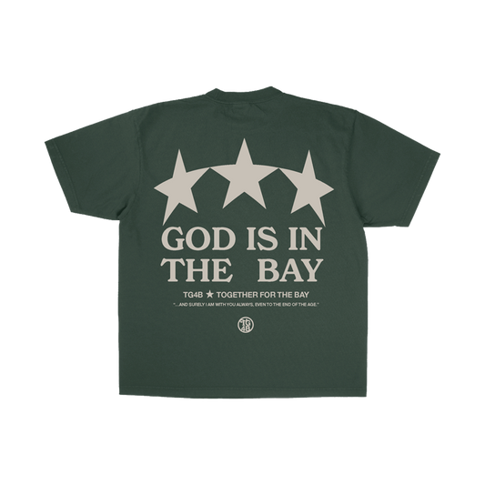 TG4B 3 STAR TSHIRT - MOSS