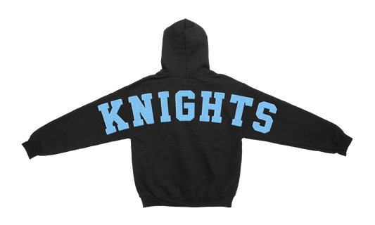 KNIGHTS FULLBACK HOODIE - BLACK