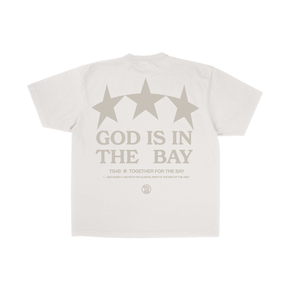 TG4B 3 STAR TSHIRT - BONE