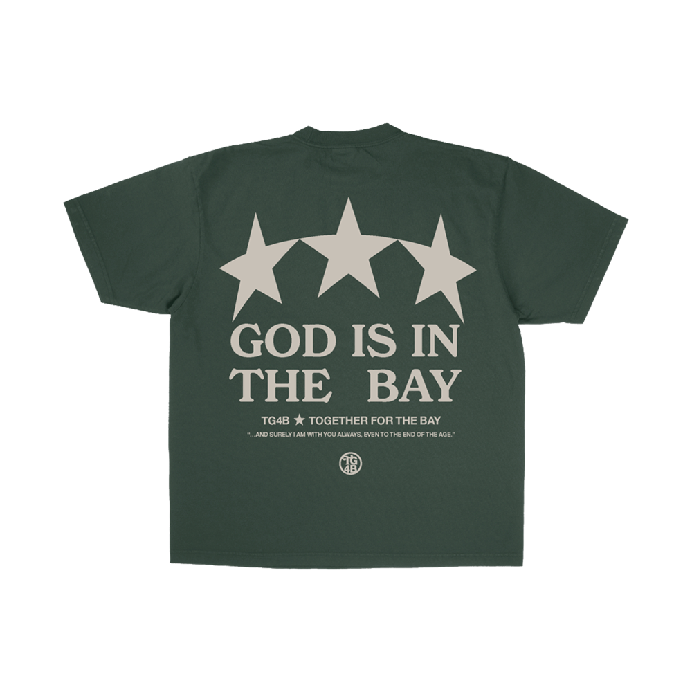 TG4B 3 STAR TSHIRT - MOSS