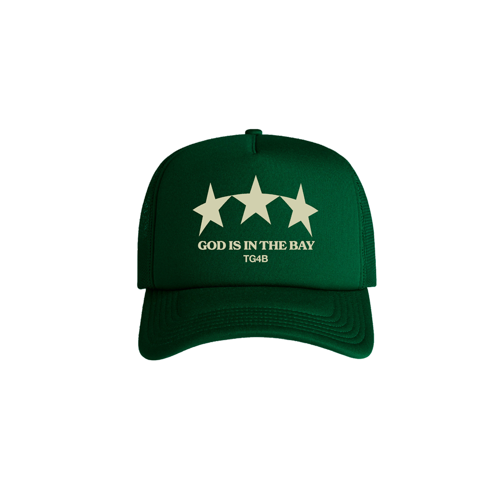 TG4B 3 STAR TRUCKER HAT - GREEN