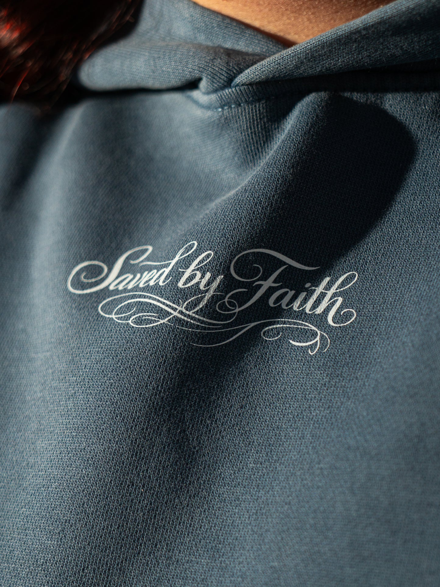 SAVED BY FAITH HOODIE - BLUE