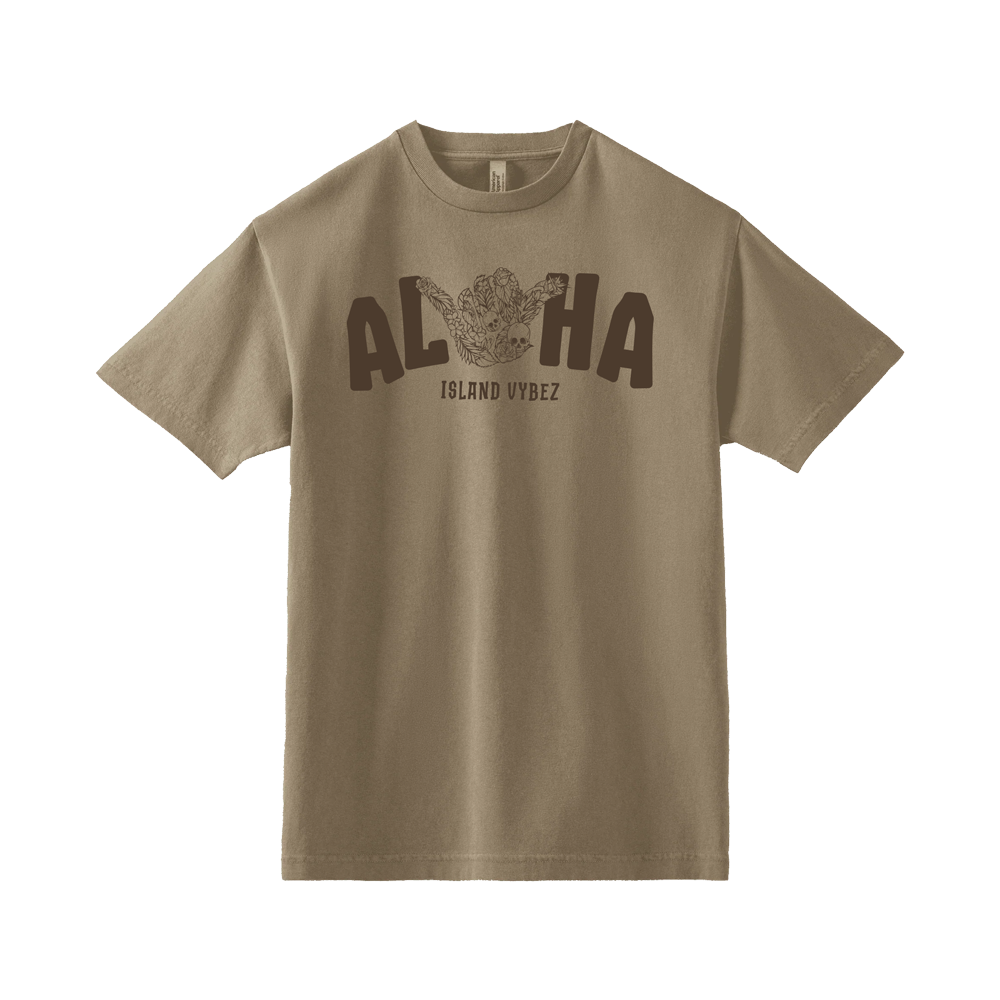 BBC ALOHA SHAKA SHIRT - GD BROWN
