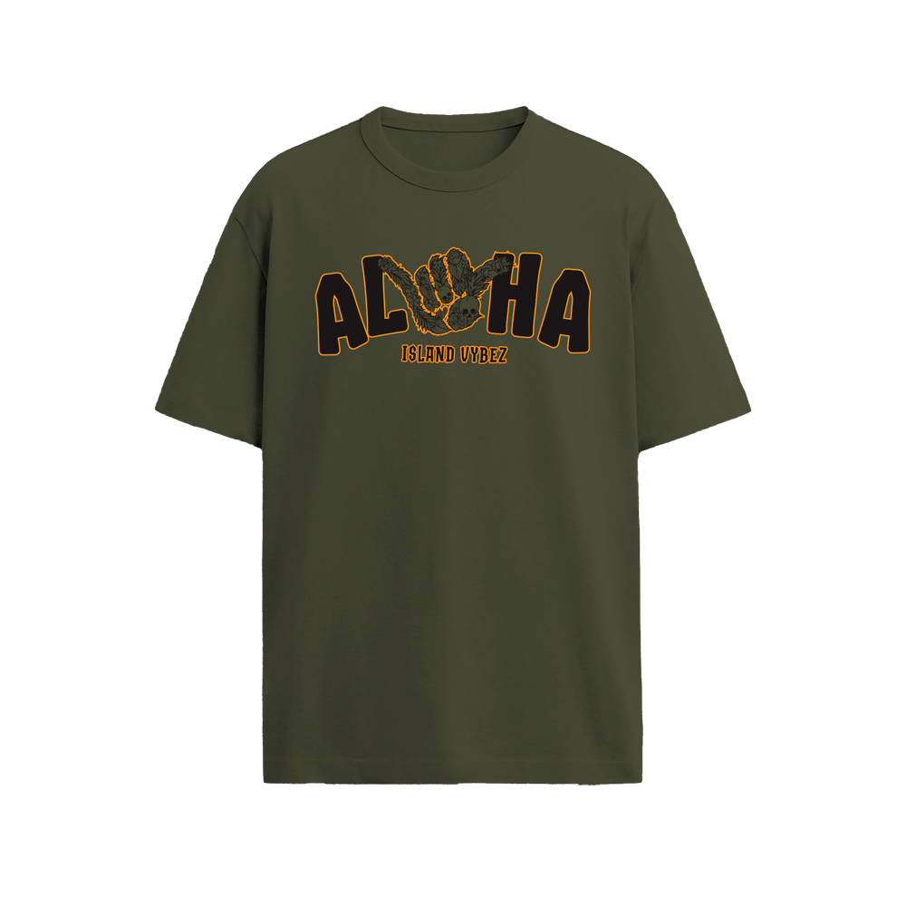 BBC ALOHA SHAKA SHIRT - MILITARY GREEN
