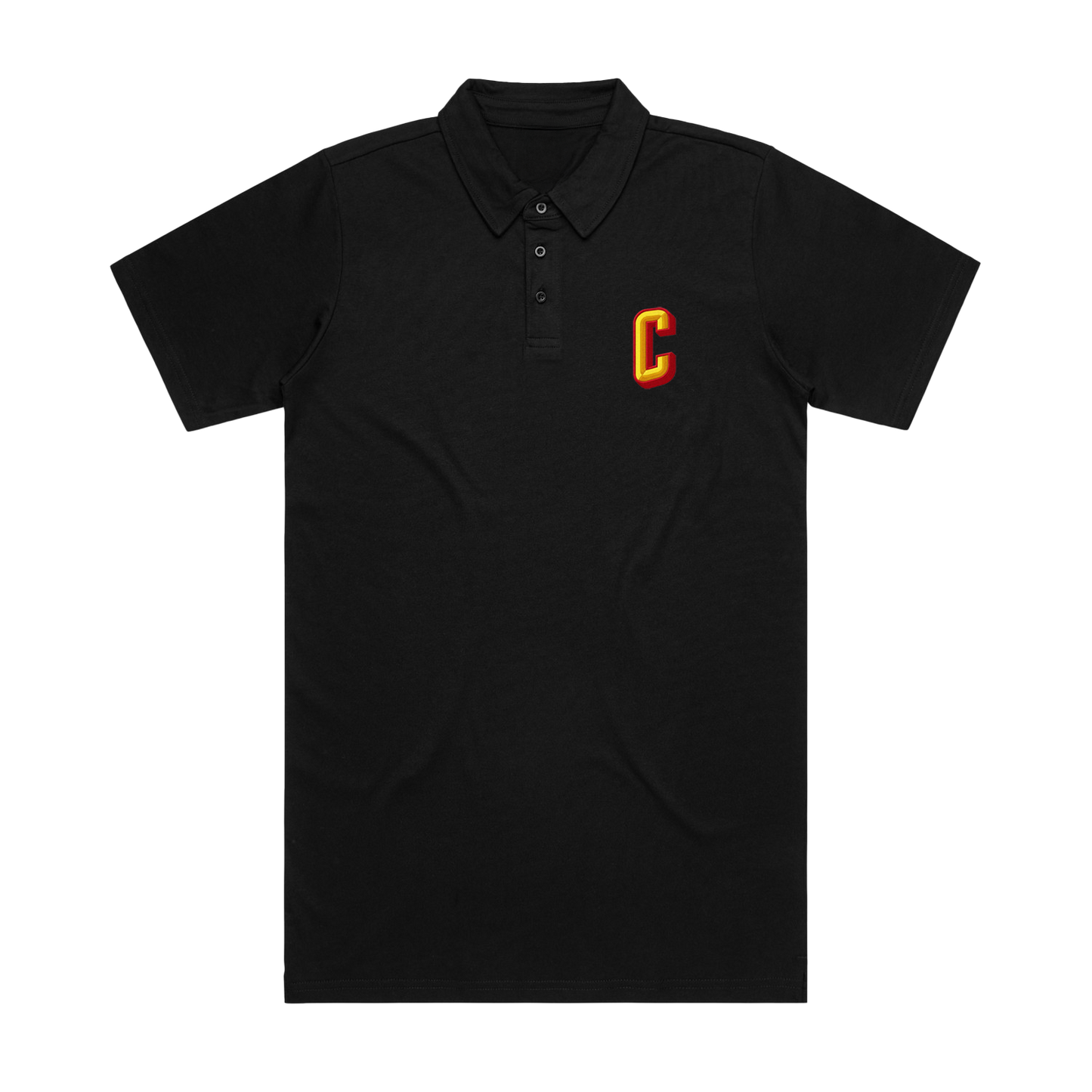 CANYON C POLO SHIRT - BLACK