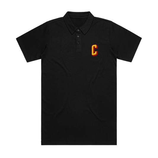 CANYON C POLO SHIRT - BLACK