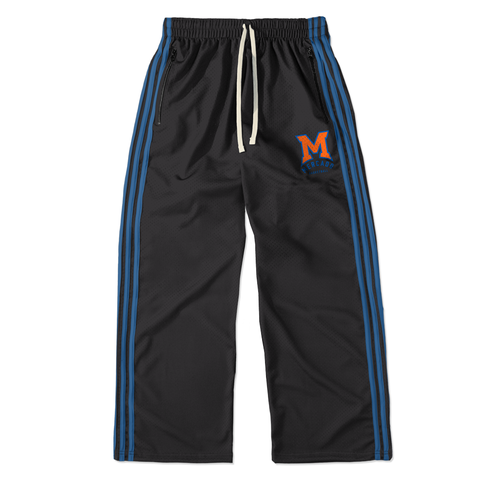 MERCADO CUSTOM STRIPED MESH TRACK PANTS