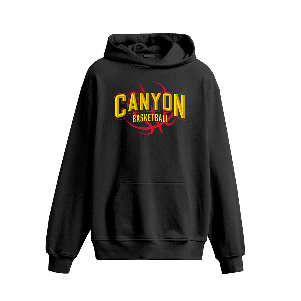 CANYON BASKETBALL HOODIE - BLACK