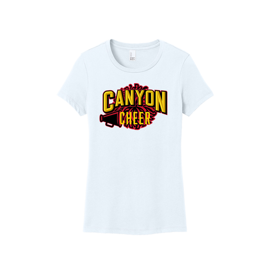 CANYON CHEER WOMENS TSHIRT - WHITE