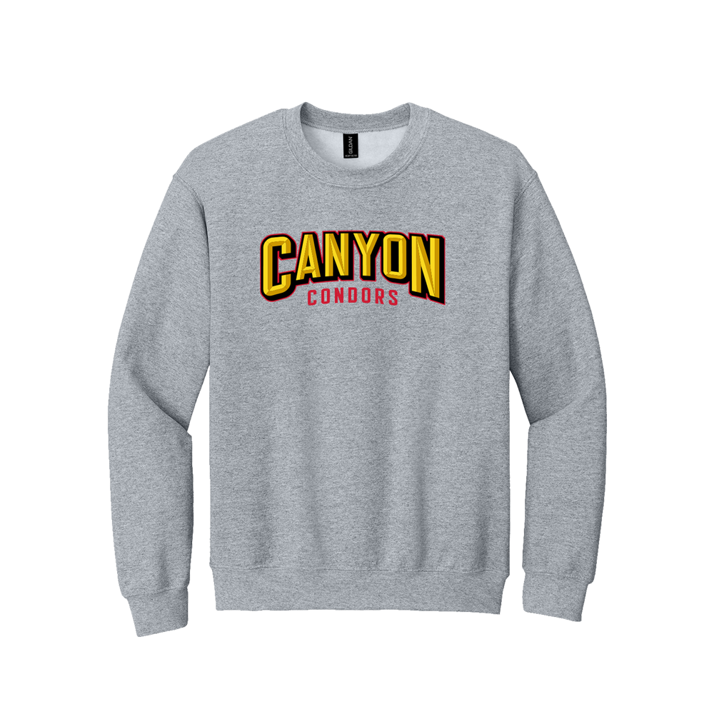 CANYON CONDORS CREWNECK - HEATHER GREY