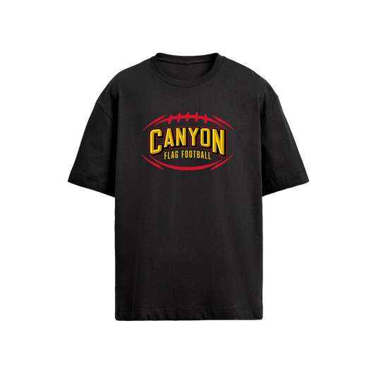 CANYON FLAG FOOTBALL TSHIRT - BLACK