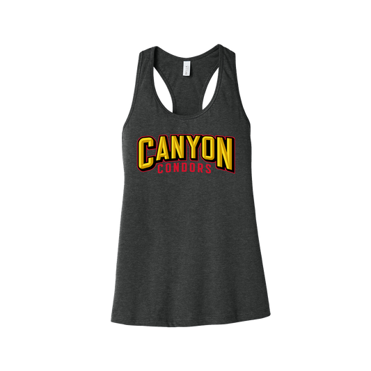 CANYON WOMEN'S RACERBACK TANK - CHARCOAL