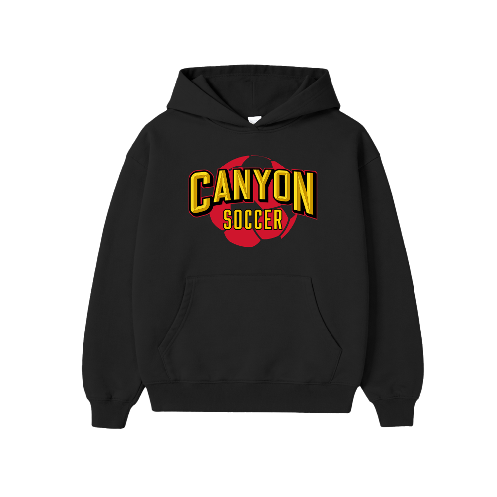 CANYON SOCCER HOODIE - BLACK