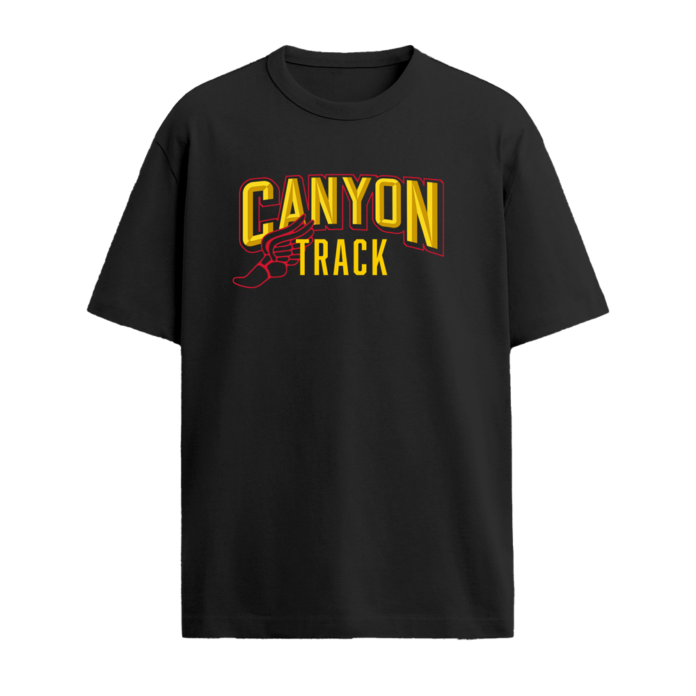 CANYON TRACK TSHIRT - BLACK