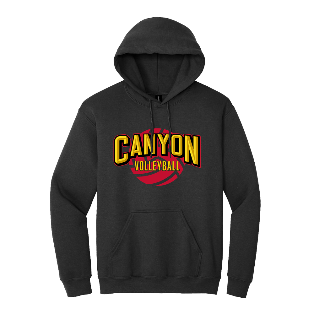 CANYON VOLLEYBALL HOODIE - BLACK