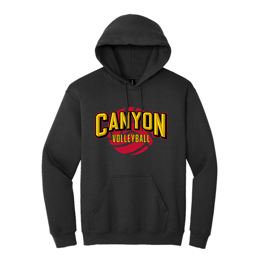 CANYON VOLLEYBALL HOODIE - BLACK