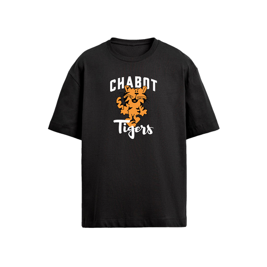CHABOT CARTOON TIGER TSHIRT - BLACK