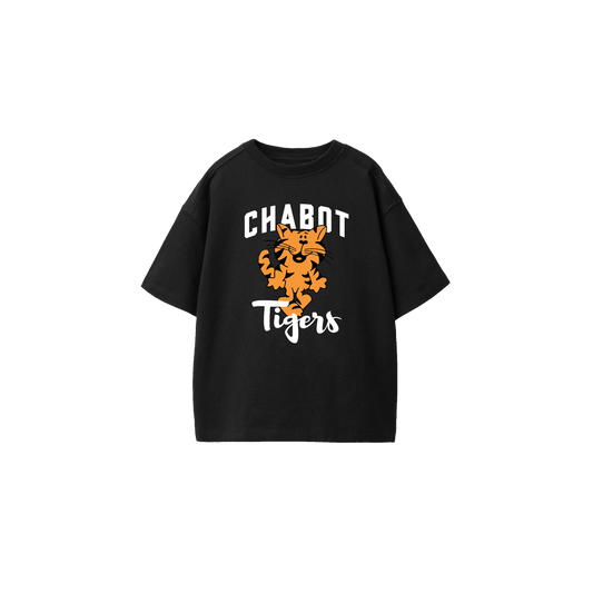 CHABOT CARTOON TIGER TSHIRT - BLACK