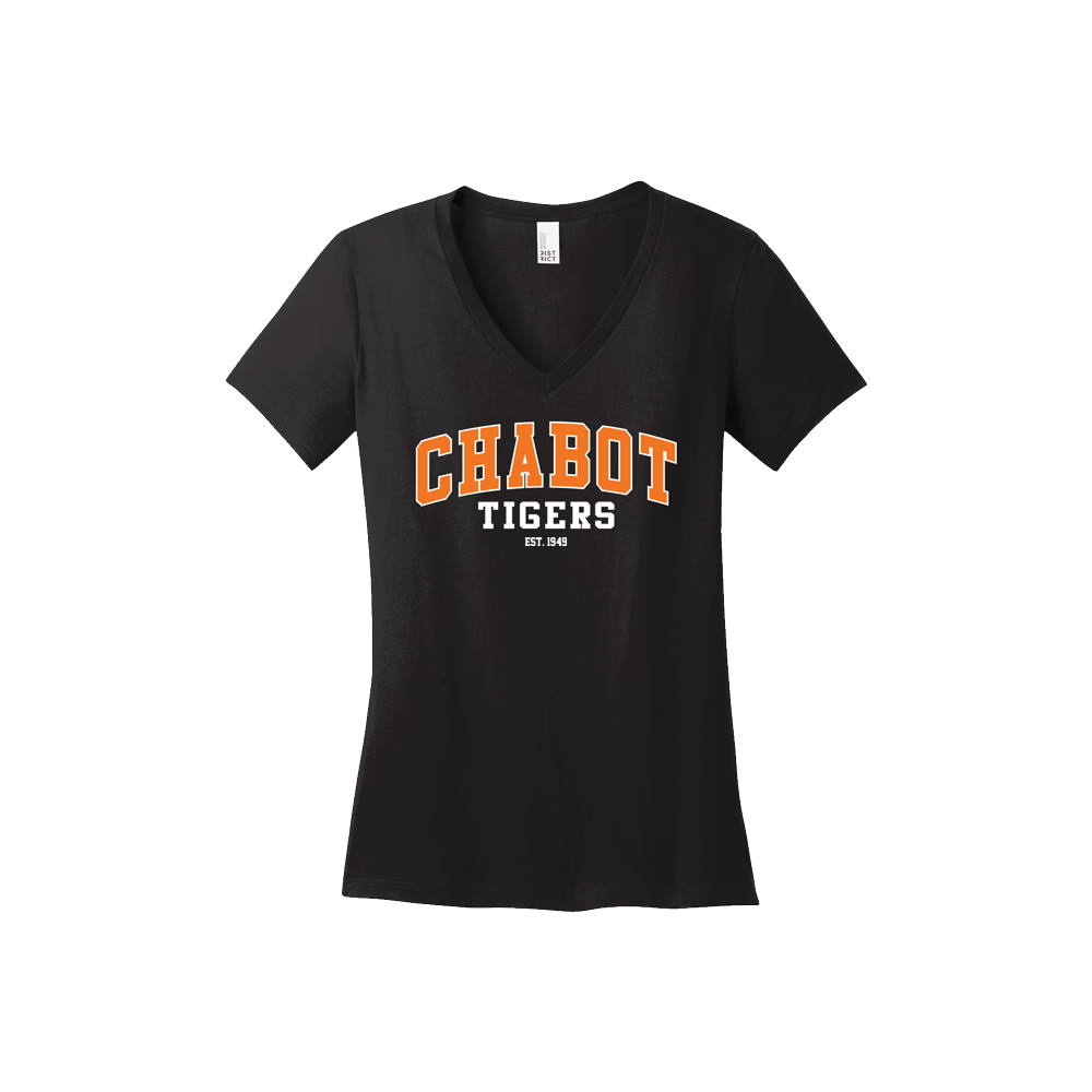 CHABOT WOMEN'S VNECK - BLACK