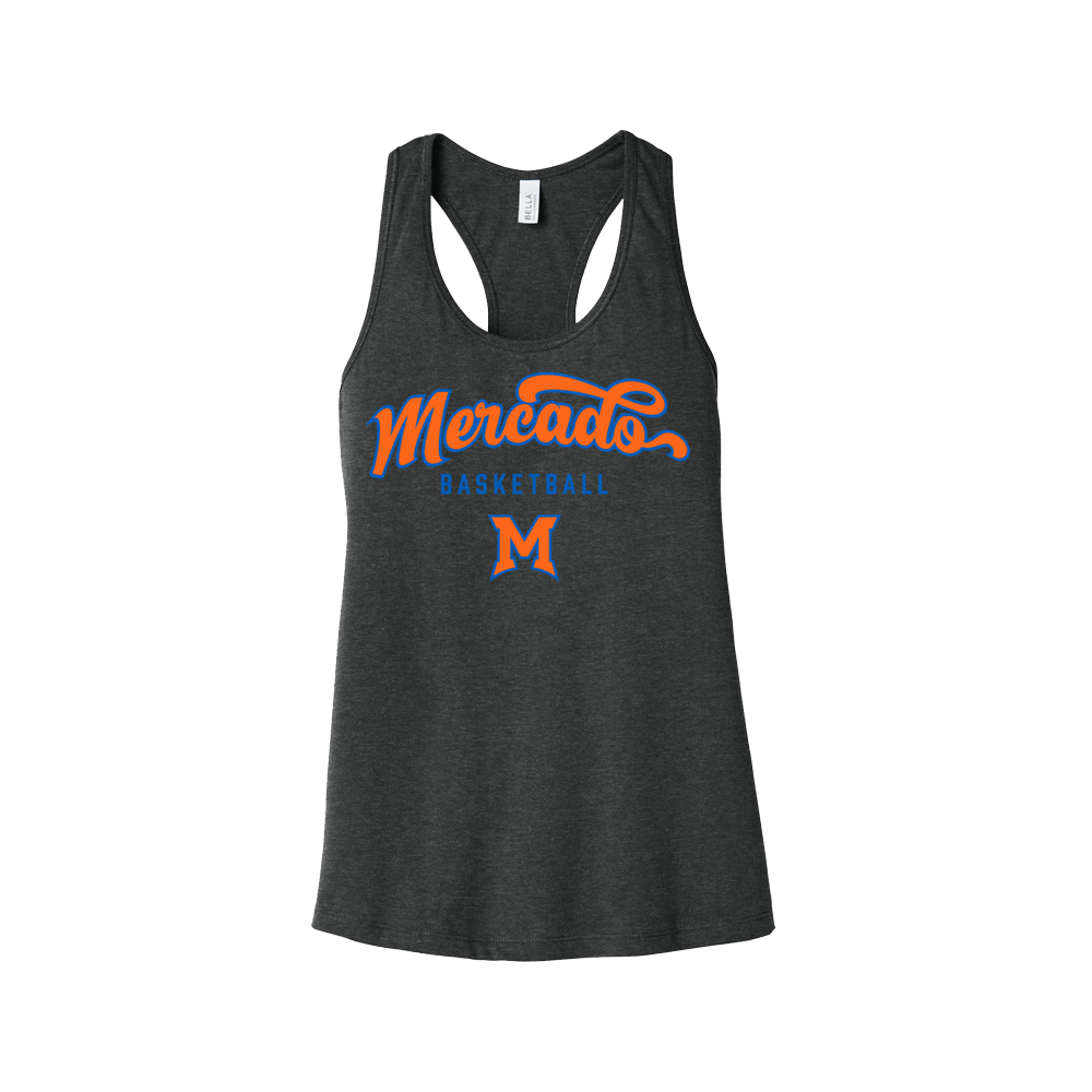 MERCADO CLASSIC WOMEN'S RACERBACK TANK - CHARCOAL