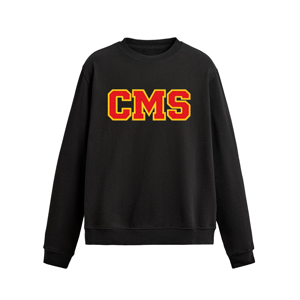 CANYON CMS APPLIQUE CREWNECK SWEATSHIRT - BLACK