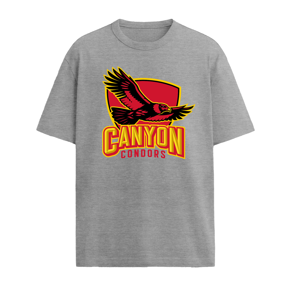 CANYON CONDORS LOGO TSHIRT - HEATHER GREY