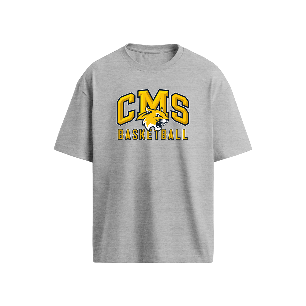 CREEKSIDE BASKETBALL TSHIRT - HEATHER GREY