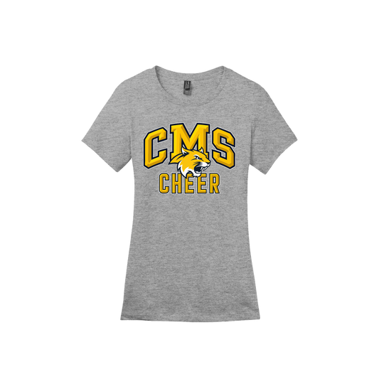 CREEKSIDE CHEER WOMENS TSHIRT - HEATHER GREY