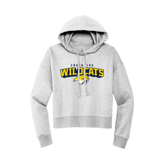 CREEKSIDE WOMEN'S CROP HOODIE - HEATHER GREY