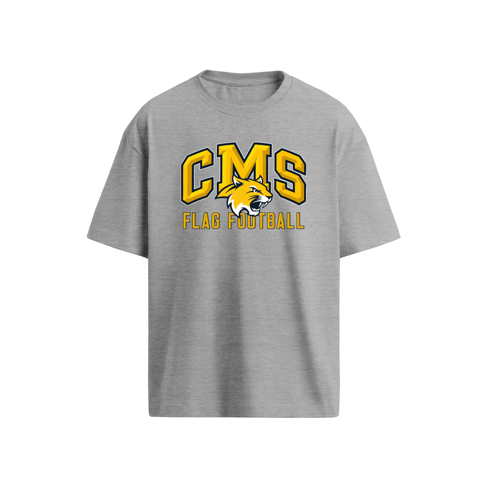 CREEKSIDE FLAG FOOTBALL TSHIRT - HEATHER GREY
