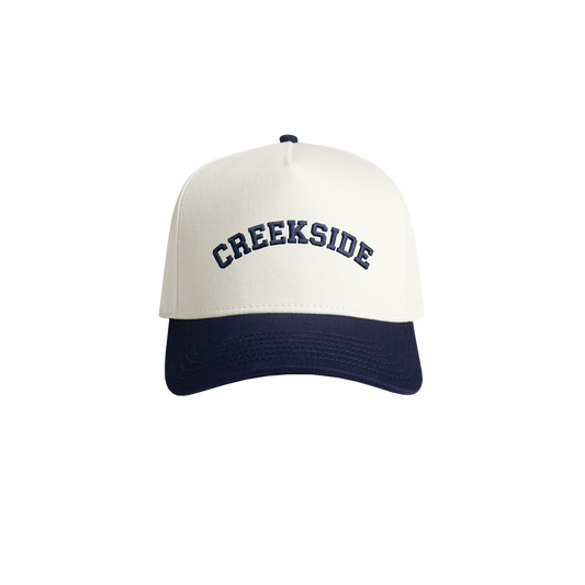 CREEKSIDE ARCH SNAPBACK - CREAM/NAVY