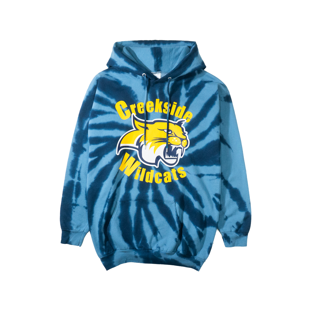 CREEKSIDE BOOSTERS HOODIE - TYEDIE BLUE