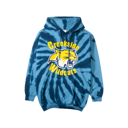CREEKSIDE BOOSTERS HOODIE - TYEDIE BLUE