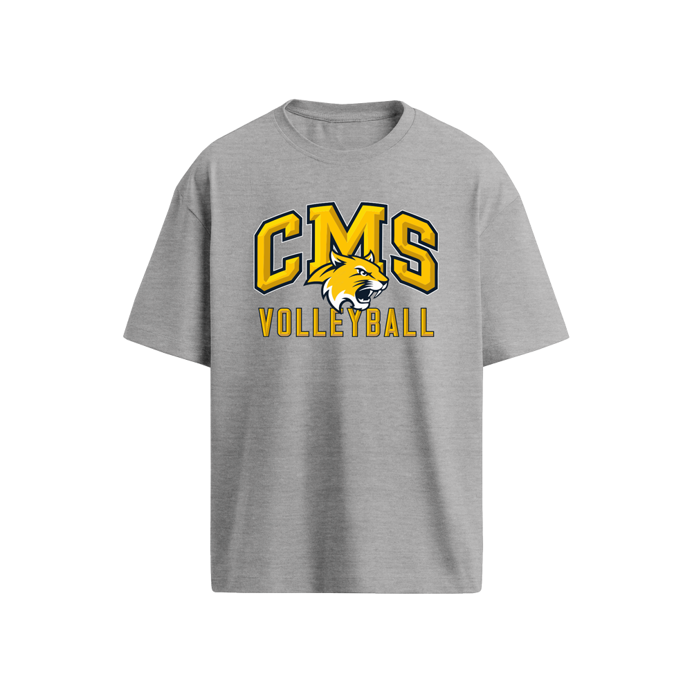 CREEKSIDE VOLLEYBALL TSHIRT - HEATHER GREY