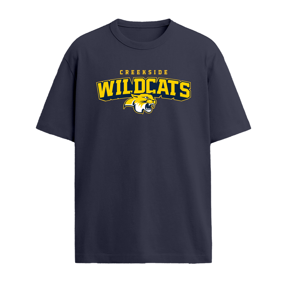 CREEKSIDE WILDCATS TSHIRT - NAVY