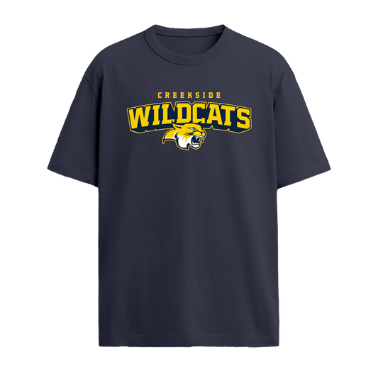 CREEKSIDE WILDCATS TSHIRT - NAVY