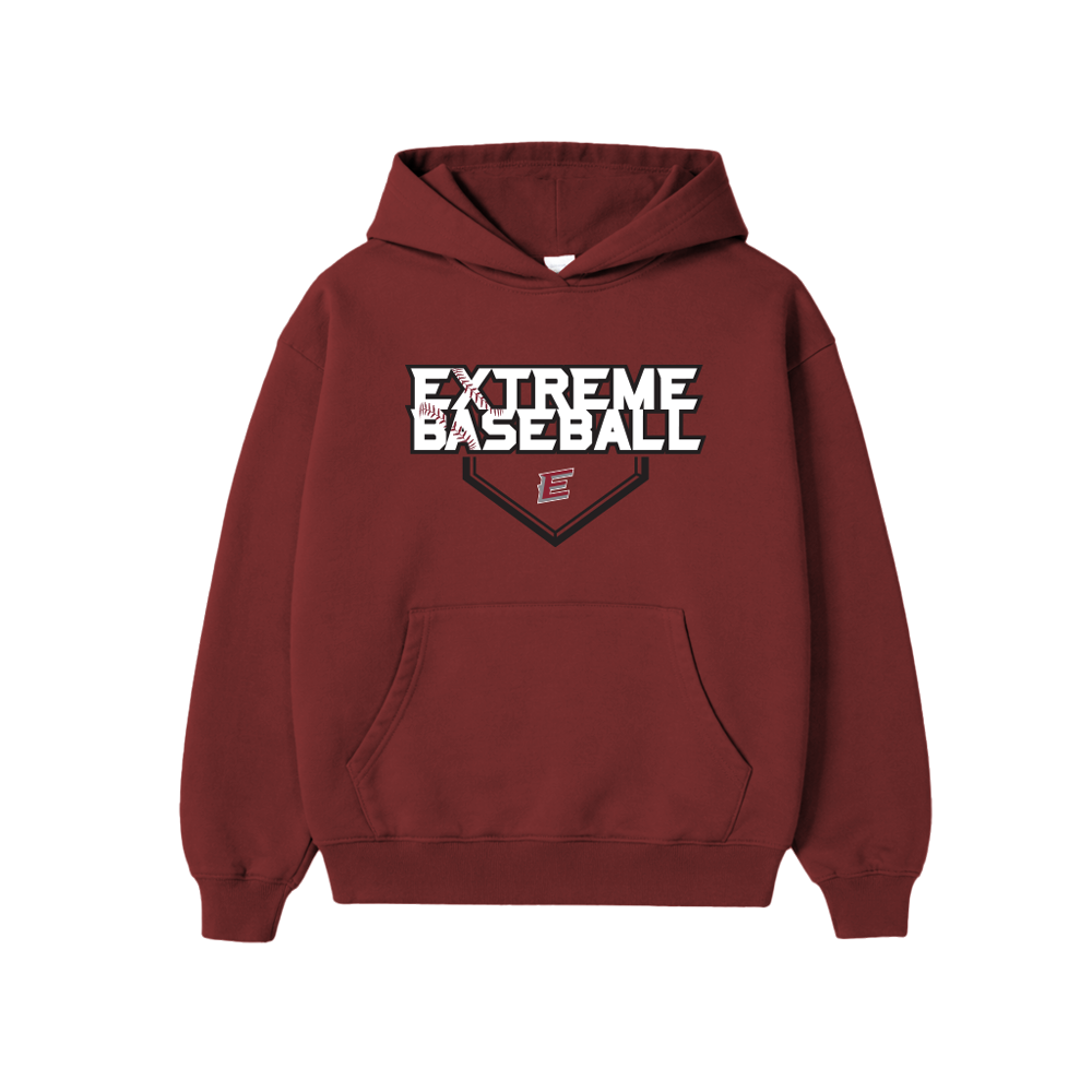 EXTREME BASEBALL DIAMOND HOODIE - CARDINAL RED