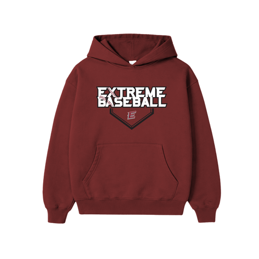 EXTREME BASEBALL DIAMOND HOODIE - CARDINAL RED