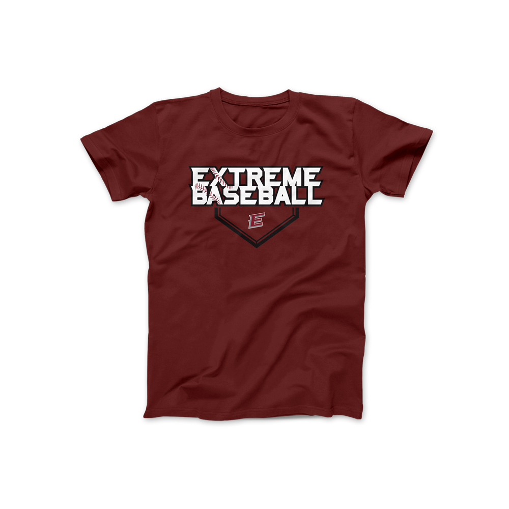 EXTREME BASEBALL DIAMOND TSHIRT - CARDINAL RED