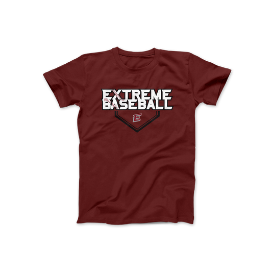 EXTREME BASEBALL DIAMOND TSHIRT - CARDINAL RED