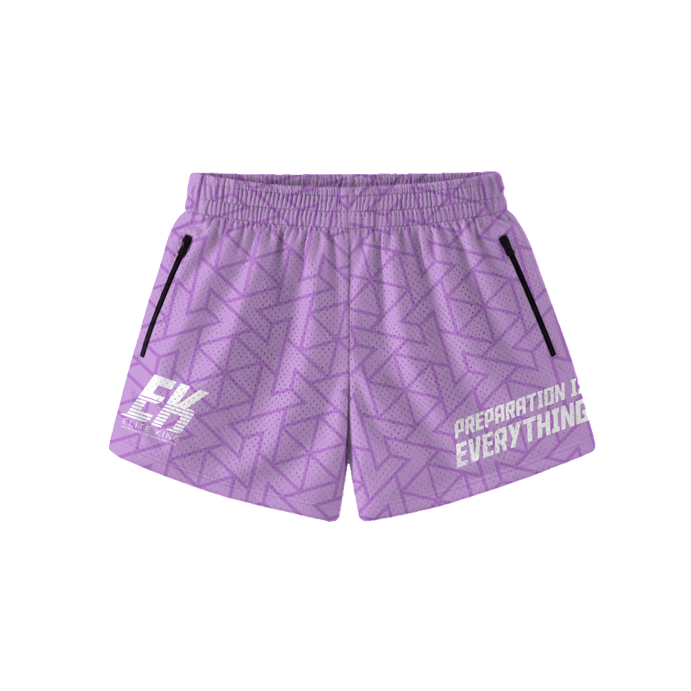 EK INTERLOCK WOMEN'S MESH SHORTS - LILAC