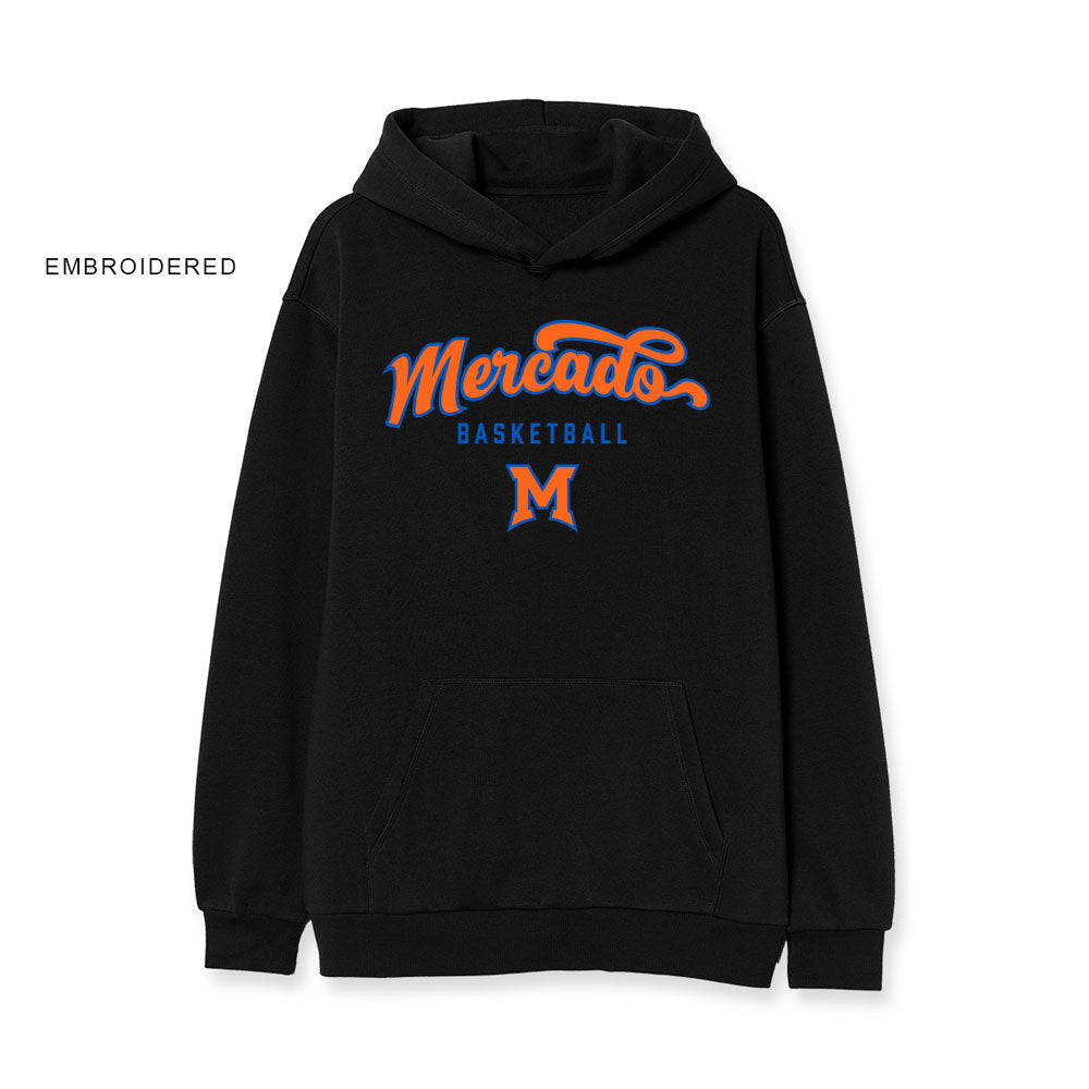 MERCADO PRINTED HOODIE - BLACK