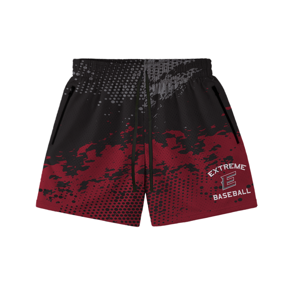 EXTREME BASEBALL GRUNGE HOOP SHORTS