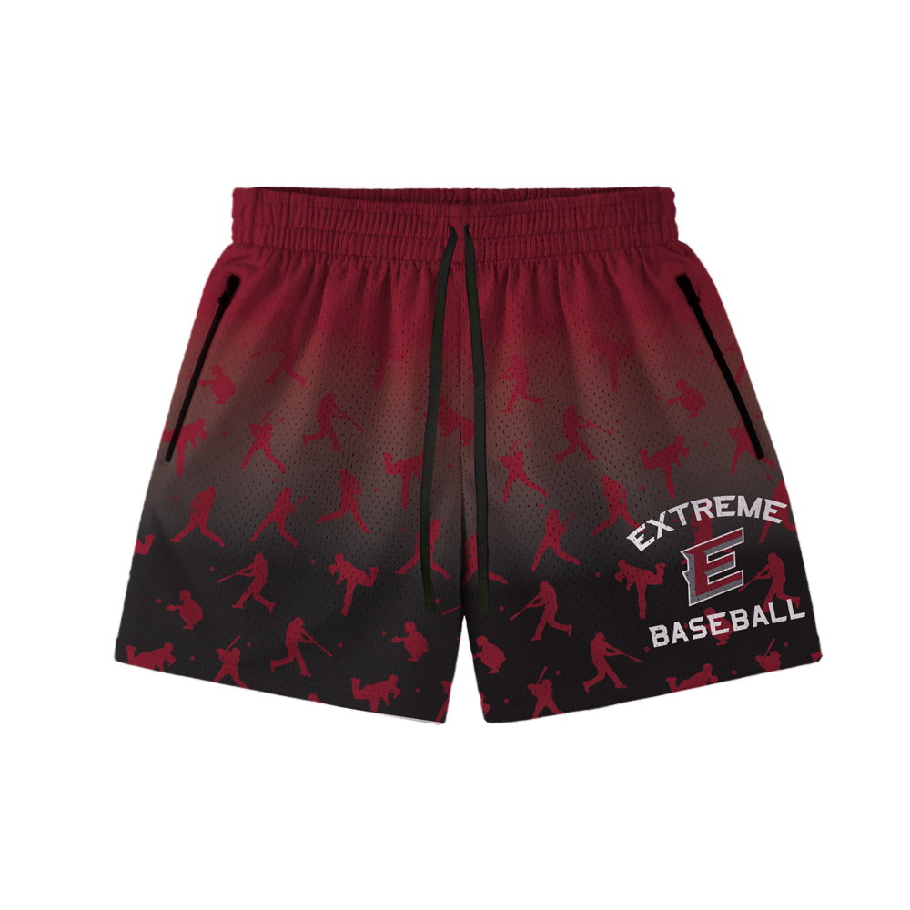 EXTREME BASEBALL SILHOUETTE HOOP SHORTS