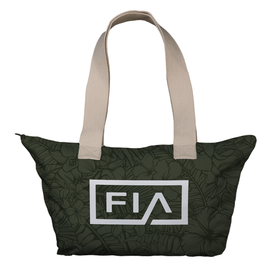 FIA FLORAL ZIPPER TOTE