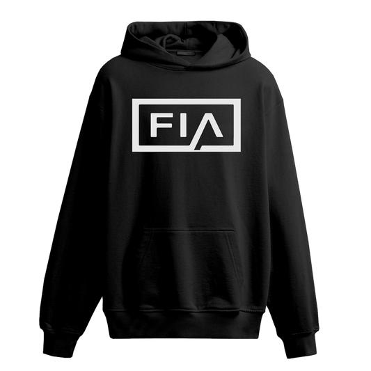 FIA LOGO HOODIE - BLACK/WHITE