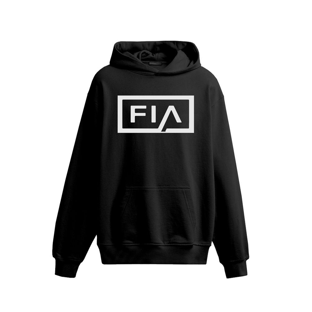 FIA LOGO HOODIE - BLACK/WHITE