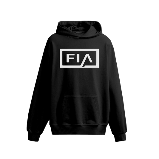 FIA LOGO HOODIE - BLACK/WHITE