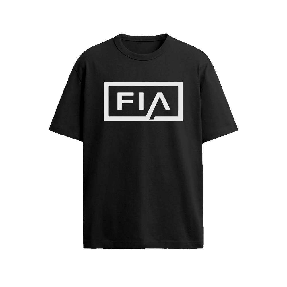 FIA LOGO TSHIRT - BLACK/WHITE